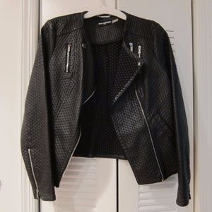 Karl Lagerfeld Paris Textural Moto Jacket - NEW!